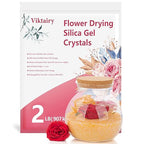 2LBS Silica Gel Flower Drying Crystals, Reusable Flower Preservation Kit by Viktairy