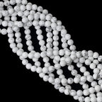 8mm 45PCS Natural White Howlite Gemstone Round Loose Stone Beads - Image 4