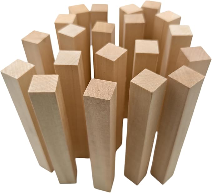 20PCS Basswood Carving Blocks, Whittling Wood Carving Kit, Unfinished Wooden - Image 5