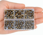 4000Pcs Mixed Size Hot Fix Round Crystals Gems Glass Stones Hotfix Flat Back - Image 6