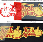 FUNKAKA Red Heat Transfer Vinyl Rolls, Adhesive Glossy HTV Vinyl - Image 4