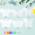 30-Set Butterfly Sand Art Craft Kit, Spring DIY Sand Painting Activities | - Image 2