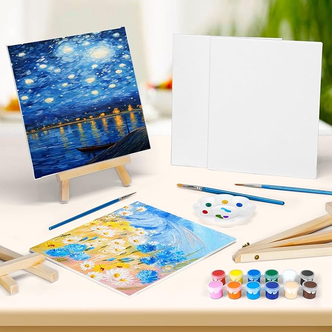 8 Pack 8 * 10In Canvas Boards for Painting, Art Canvas for Drawing - Image 5