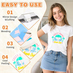 MEVOREW Heat Transfer Vinyl Bundle-12x3FT Iron on Vinyl - Image 5