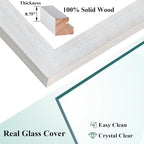 RPJC 4x6 Picture Frames Made of Solid Wood High Definition Glass - Image 7