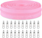 Sawoake #5 Nylon Coil Zippers by The Yard Bulk 10 Yards by Zipper