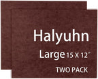 8 MM Thick Felt Furniture Pads, 15’’ x 12’’ Brown Felt Pads by Halyuhn