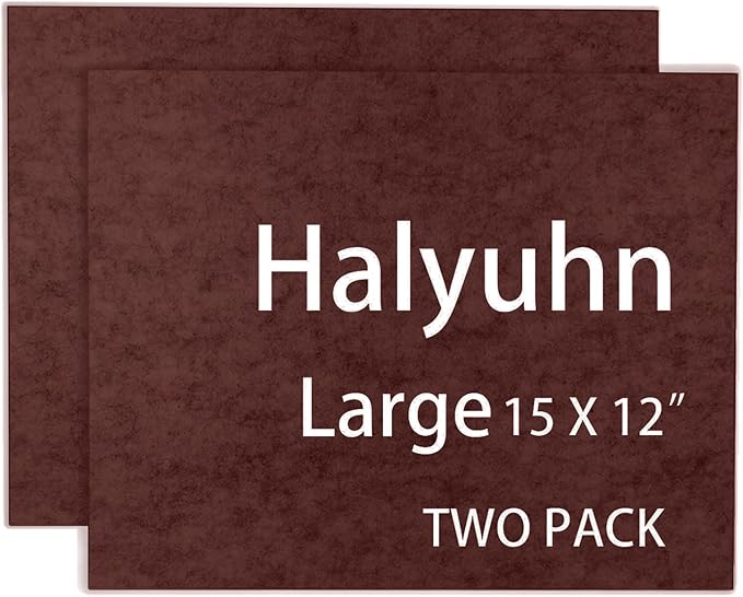 8 MM Thick Felt Furniture Pads, 15’’ x 12’’ Brown Felt Pads by Halyuhn