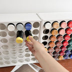 2pack Acrylic Paint Organizer 49 Holes Craft Paint Storage - Image 4