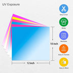 Color Changing Puff Vinyl Heat Transfer 3D Foaming Vinyl-6 Sheets 12''x 10'' - Image 2