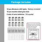 SUZEYAR 10 pcs Miniature Led Lights, Tiny Lights - Image 5