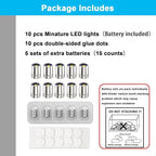 SUZEYAR 10 pcs Miniature Led Lights, Tiny Lights - Image 5