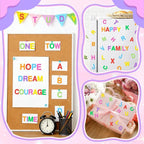 656 Pcs Foam Letter Stickers, Self-Adhesive EVA Alphabet Stickers Small 1 Inch - Image 8