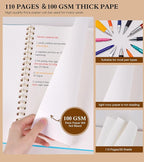 UEBZFOCS Dotted Notebook, Spiral Notebook Journal 8.5” x 11”, A4 Large Dot Grid - Image 4