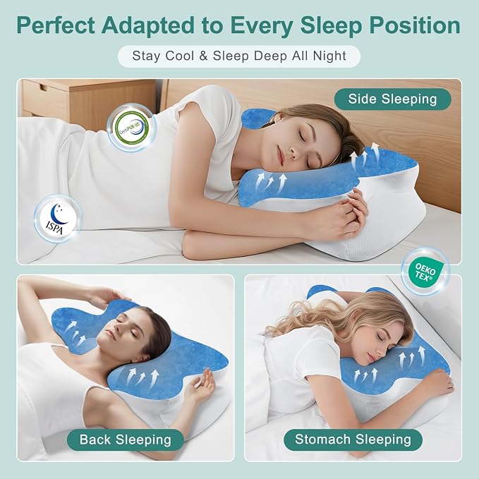DONAMA Cervical Neck Pillow- Ergonomic Pillows - Image 7