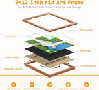 1 Pack Kids Artwork Frames Changeable 8.5 x 11 Inch Children Art Projects - Image 8