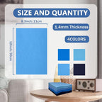 Jtnohx Soft Felt Sheets, 8x12 inches Assorted Craft Felt Fabric, 1.4mm Thick - Image 3