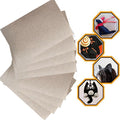 RZJZGZ 5Piece Adhesive Felt Sheet 8.3X11.8in Khaki Felt Fabric Adhesive Sticky by RZJZGZ