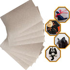 RZJZGZ 5Piece Adhesive Felt Sheet 8.3X11.8in Khaki Felt Fabric Adhesive Sticky by RZJZGZ