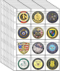 10 Sheets Coin Collection Supplies Pages, Coins Collecting Pocket Page by Xxmbbjy