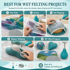 Leinuosen 3 Pcs Wet Felting Tool Set, Ball Brause Sprinkler, Rubbing Tool and - Image 5