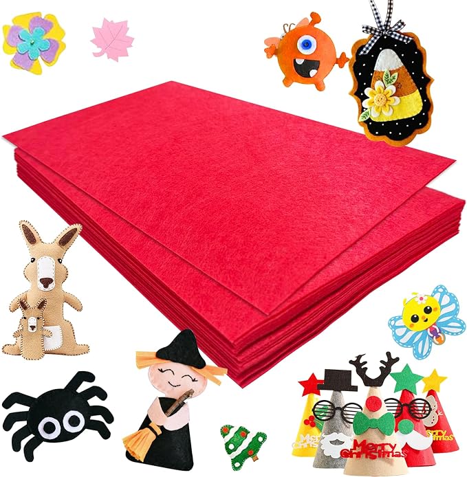 Jtnohx Felt for Crafts, Craft Felt Square for Sewing - Image 4