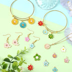 MARFOREVER 40 Pcs/20 Pairs Flower Charms - Image 5