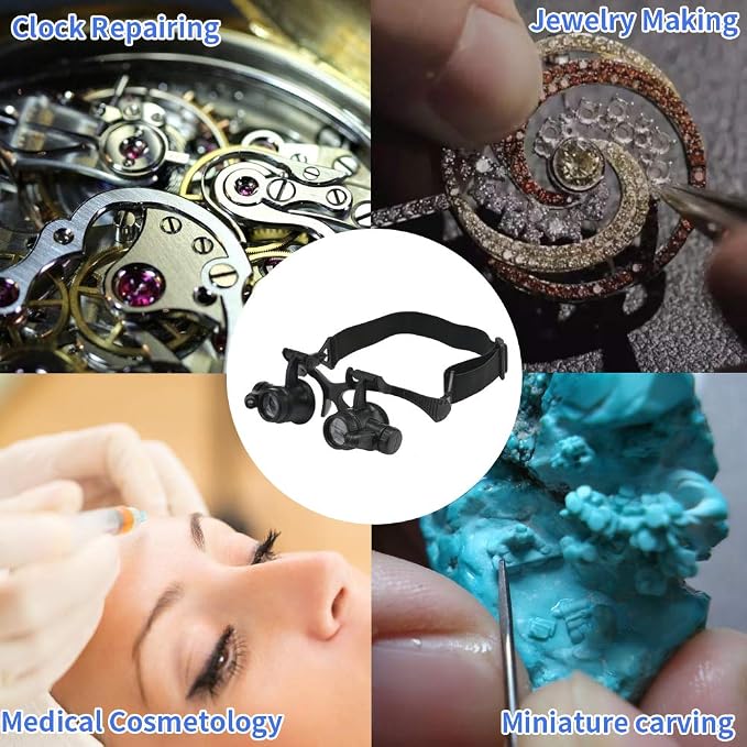 Watch Repair Magnifier Loupe Jeweler Magnifying Glasses Tool Set - Image 6