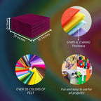 FabricLA Acrylic Felt Sheets for Crafts - Image 3
