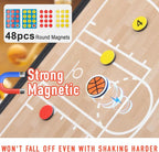 WISYOK Basketball Lineup Board, Foldable | 48 Cards, 2 Markers, Leather Covered - Image 5
