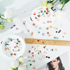 352 Pcs Assorted Charms for Jewelry Making, Mixed Enamel KC Gold Alloy Letter - Image 3