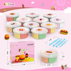 ARTPAR Air Dry Clay Kit for Kids, 12 Box Mini Food Modeling Magic Clay - Image 3