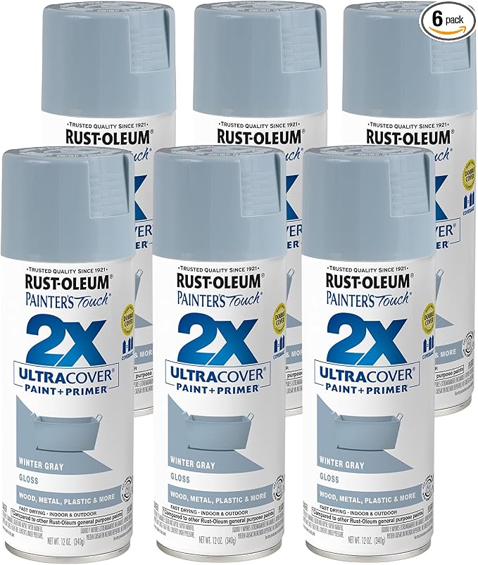 Rust-Oleum 334049-6PK Painter's Touch 2X Ultra Cover Spray Paint, 12 oz by Rust-Oleum