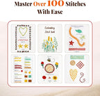 CYANFOUR 2026 New Embroidery Stitch Book Kit - Image 8