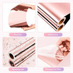 11 Sheets 12"x10" Multicolored Chrome Mirror Permanent Vinyl - Image 3