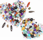 0.6lb Assorted Stone Beads for Jewelry DIY Making, Mixed Natural Chips Gemstone - Image 4