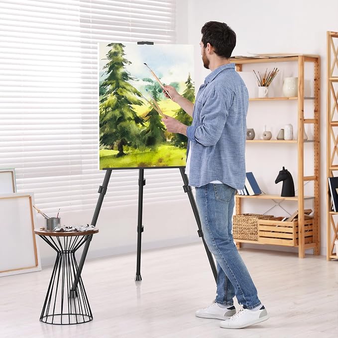 Easel Stand for Sign, Hemndic 66" Easels Stand for Painting Heavy Duty - Image 8
