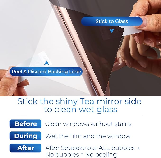 Coavas Window Privacy Film Daytime See Out Not in, 83% UV Blocking Heat Control - Image 8