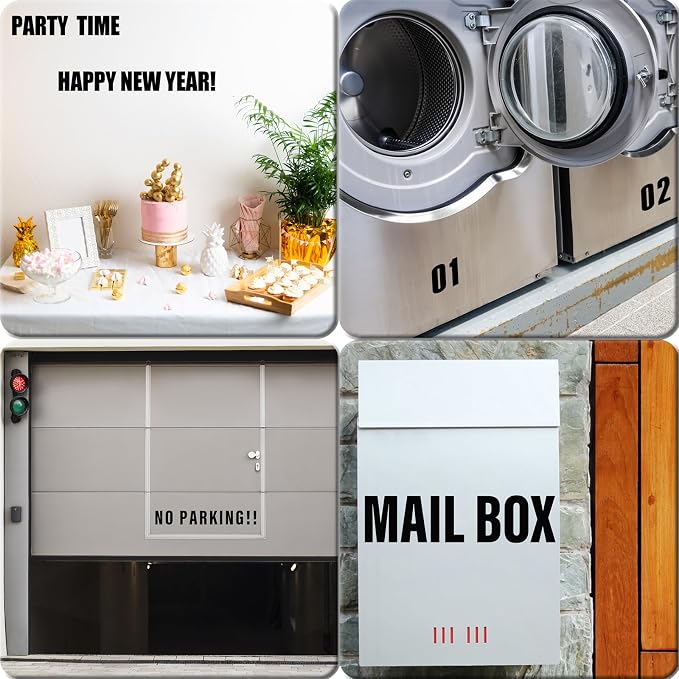 220 Pieces 20 Sheets Letter Stickers, Self Adhesive Vinyl Waterproof Mailbox - Image 5