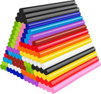 120 Pack Colored Hot Glue Sticks, Mini Hot Glue Sticks Bulk, Wax Seal Stamp by ENPOINT