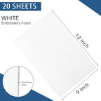 Innconee 20 Pcs 3mm Embroidery Foam EVA Foam Sheets - Image 2