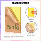 Lesnlok Yellow Acrylic Sheets 1/8 inch Thick 3mm 2 Pack 12 x 16 Clear - Image 3