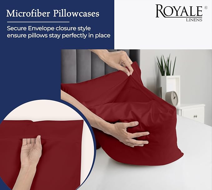 Royale Linens Standard Pillowcase Set of 2 - Image 5