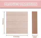 - 4” x 4” Wooden Blocks for Crafts - Image 2