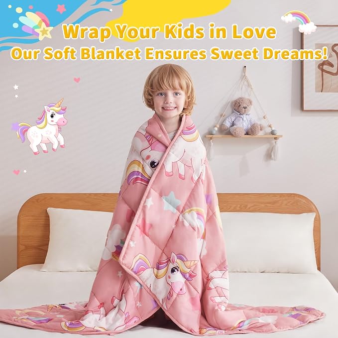 anfie Weighted Blanket Kids, Weighted Blanket Cooling Blanket - Image 4