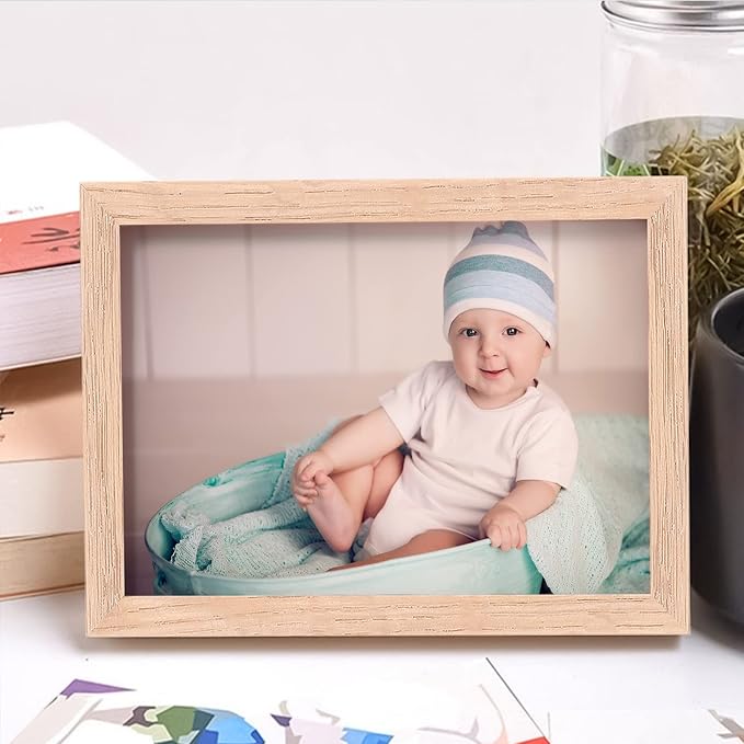 4x6 Picture Frame, OAK Wood Photo Frame - Image 6