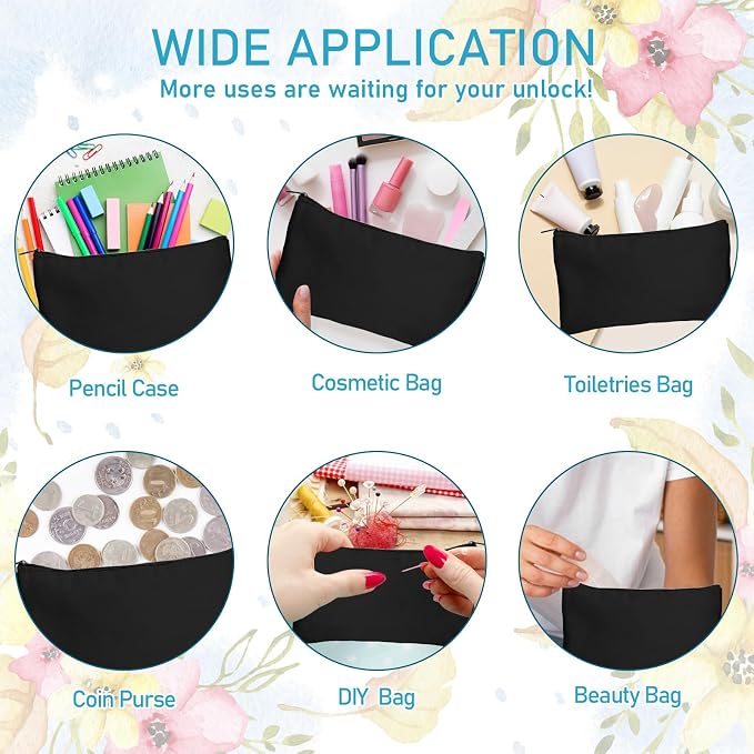 Legigo Blank Canvas Bag Zipper Pouch Makeup Bags Bulk - Image 5