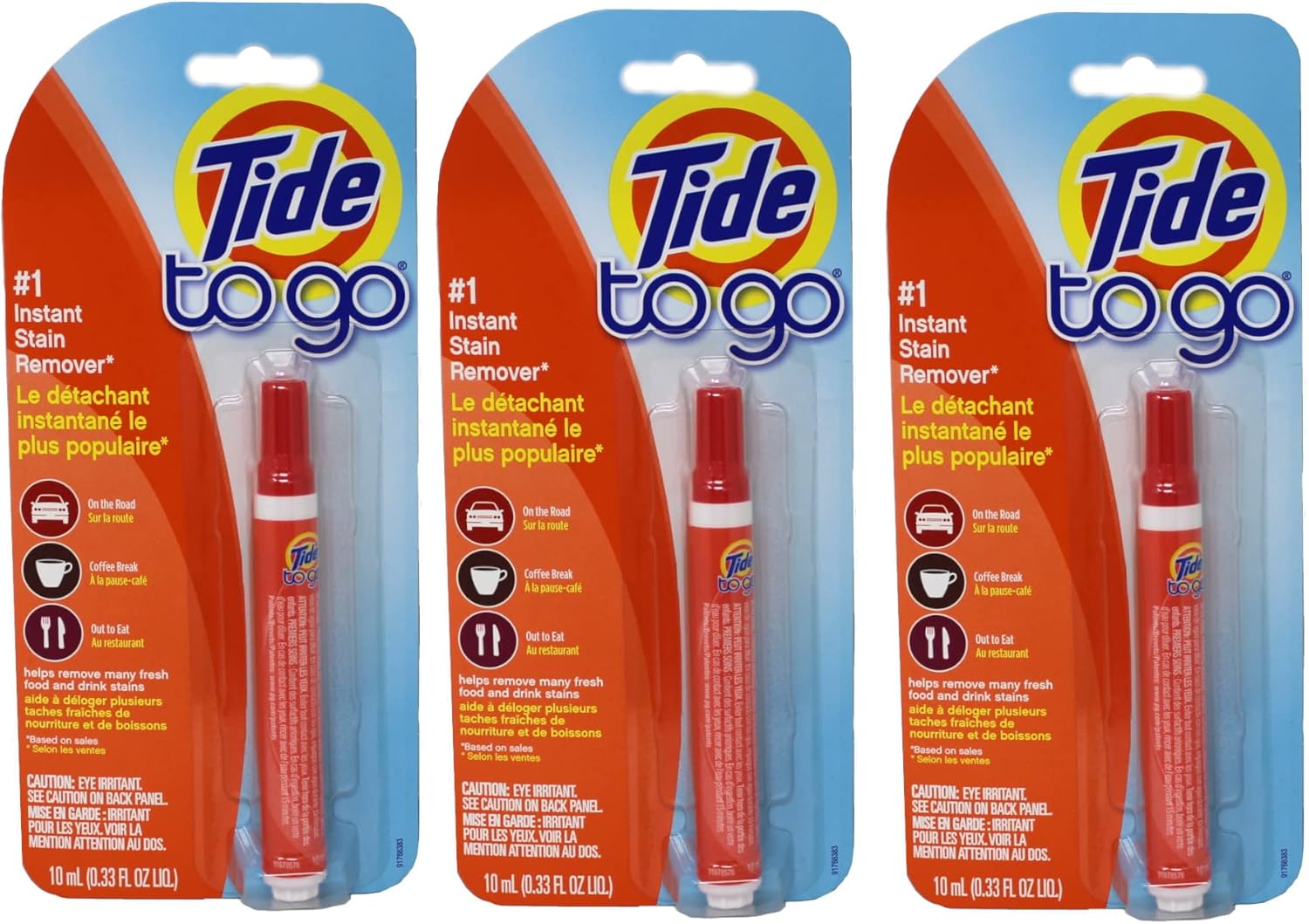 Tide To Go Instant Stain Remover 0.33 oz ( Pack of 3)