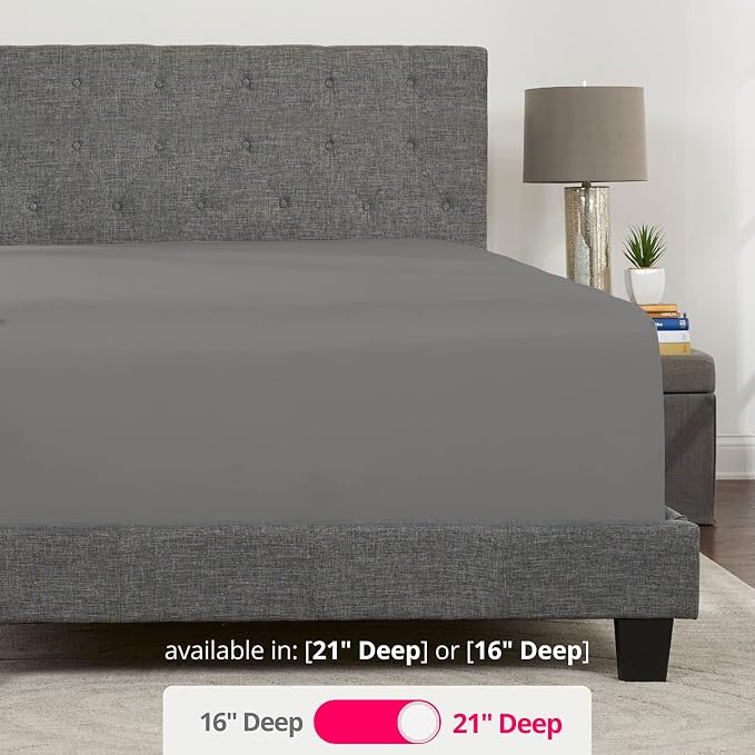 Twin Deep Pocket Fitted Sheet – Deep Pocket Twin Fitted Sheet – Microfiber Twin - Image 3