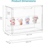 Vtopmart 4 Pack Acrylic Display Case, Stackable Figure Display Case - Image 2